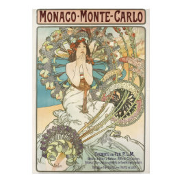  Mont-Carlo Poster door Alphonse Mucha