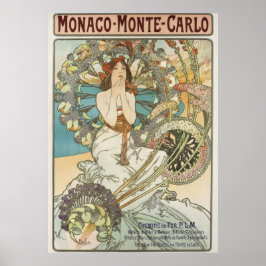  Mont-Carlo Poster door Alphonse Mucha