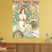  Mont-Carlo Poster door Alphonse Mucha Canvas Afdruk (Insitu (Woonkamer))