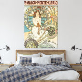  Mont-Carlo Poster door Alphonse Mucha Canvas Afdruk (Insitu (Slaapkamer))