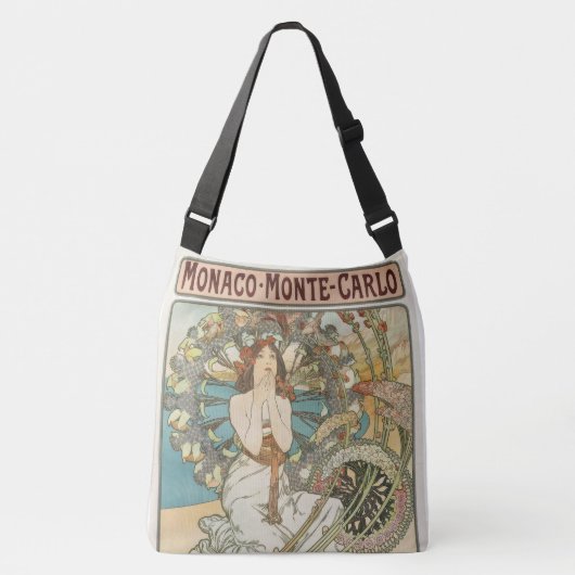  Mont-Carlo Poster door Alphonse Mucha Crossbody Tas (Voorkant)