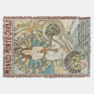  Mont-Carlo Poster door Alphonse Mucha Deken