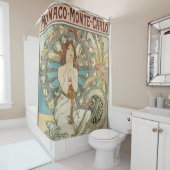  Mont-Carlo Poster door Alphonse Mucha Douchegordijn (In situ)