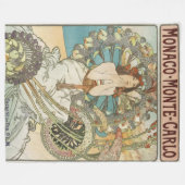 Mont-Carlo Poster door Alphonse Mucha Fleece Deken (Voorkant (Horizontaal))