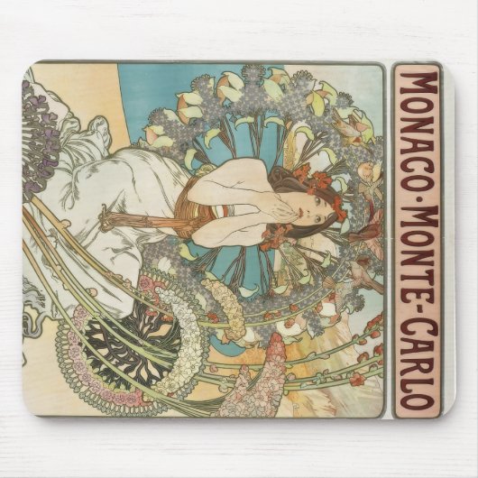 Mont-Carlo Poster door Alphonse Mucha Muismat (Voorkant)