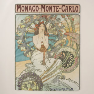  Mont-Carlo Poster door Alphonse Mucha Sherpa Deken
