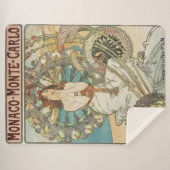 Mont-Carlo Poster door Alphonse Mucha Sherpa Deken (Voorkant (horizontaal))