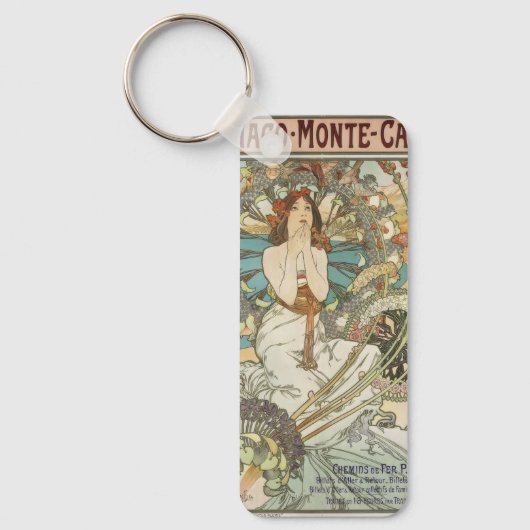 Mont-Carlo Poster door Alphonse Mucha Sleutelhanger (Voorkant)