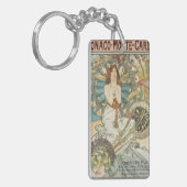  Mont-Carlo Poster door Alphonse Mucha Sleutelhanger (Voorkant Links)