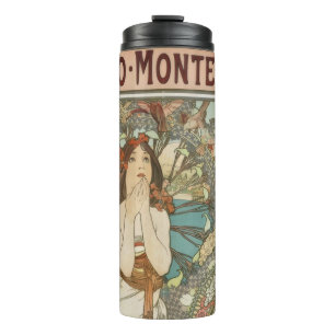  Mont-Carlo Poster door Alphonse Mucha Thermosbeker