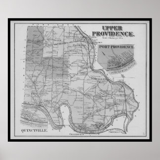 Mont Clare Map PA Pennsylvania 1871 Poster