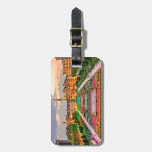 Mont des Arts Brussels België gestileerd Bagagelabel (Voorkant verticaal)