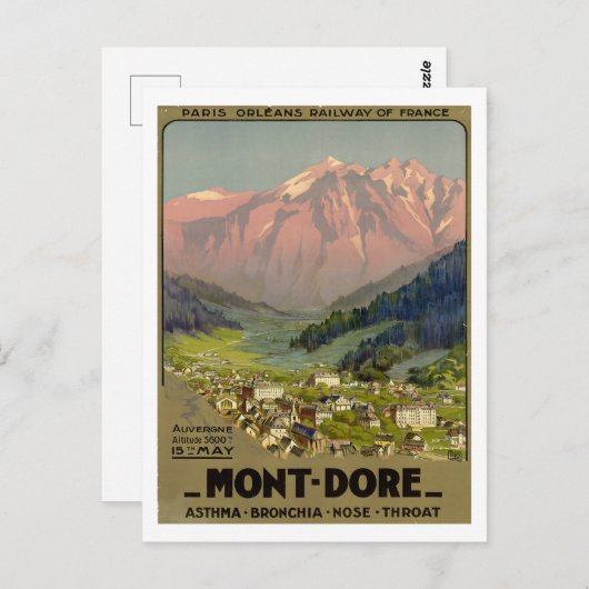 Mont Dore - Frankrijk Briefkaart (Voorkant / Achterkant)