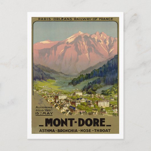 Mont Dore - Frankrijk Briefkaart (Voorkant)