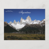 Mont Fitz Roy Argentina Briefkaart (Voorkant)