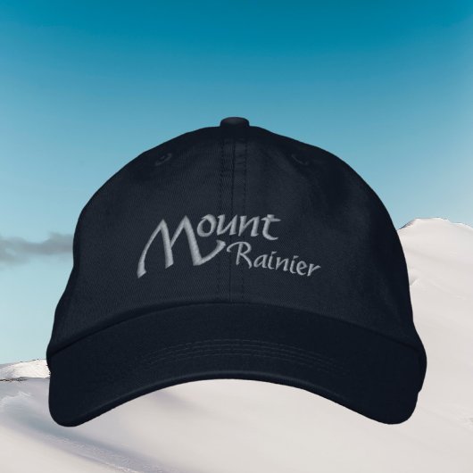 Mont Rainier Washington geborduurd Pet