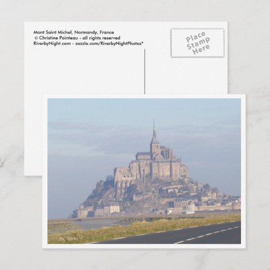 Mont Saint Michel Briefkaart (Voorkant / Achterkant)