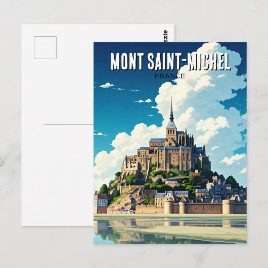 Mont Saint-Michel Briefkaart (Voorkant / Achterkant)
