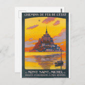 Mont-Saint-Michel Briefkaart (Voorkant / Achterkant)