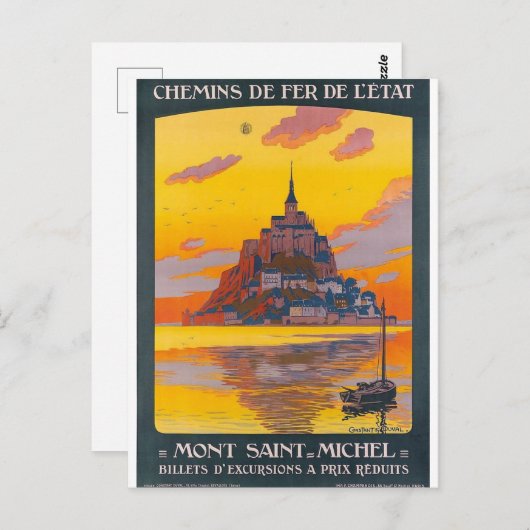 Mont-Saint-Michel Briefkaart (Voorkant / Achterkant)