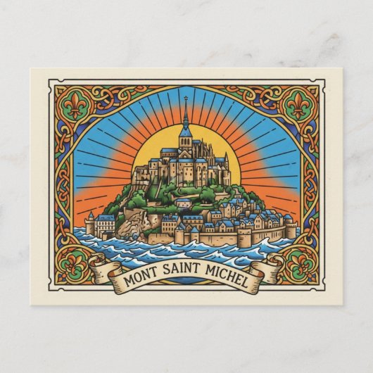 Mont Saint-Michel Briefkaart (Voorkant)