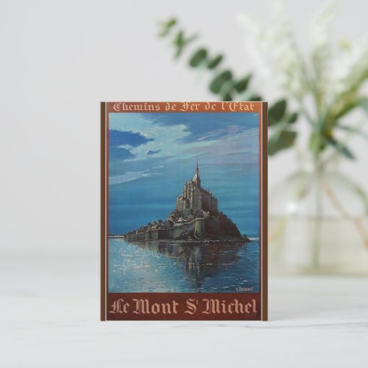 Mont-Saint-Michel Briefkaart (Staand voorkant)