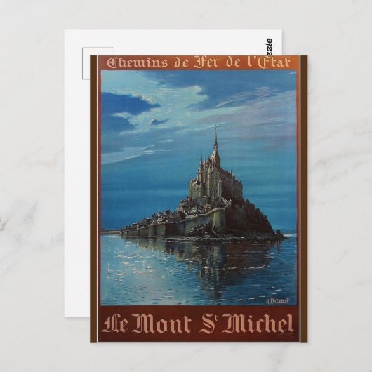 Mont-Saint-Michel Briefkaart (Voorkant / Achterkant)