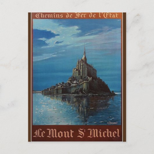 Mont-Saint-Michel Briefkaart (Voorkant)