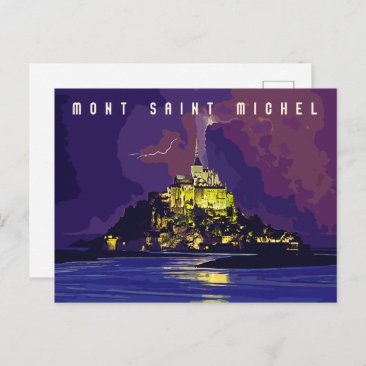 Mont Saint Michel Briefkaart (Voorkant / Achterkant)