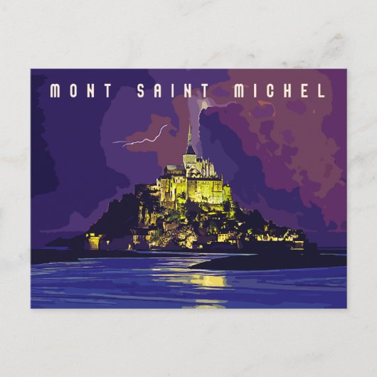 Mont Saint Michel Briefkaart (Voorkant)