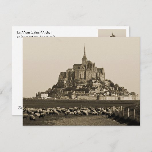 Mont Saint-Michel Briefkaart (Voorkant / Achterkant)