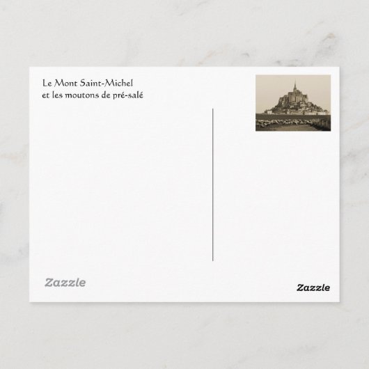 Mont Saint-Michel Briefkaart (Achterkant)