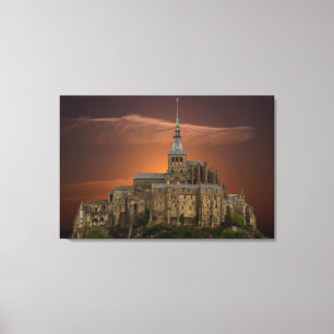 Mont-Saint-Michel Canvas Afdruk