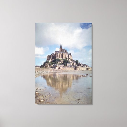 Mont Saint-Michel Canvas Afdruk (Voorkant)