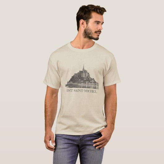 Mont Saint-Michel Distress T-Shirt (Voorkant volledig)