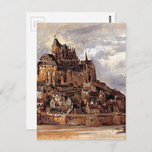 Mont Saint-Michel door Theodore Rousseau Briefkaart (Voorkant / Achterkant)