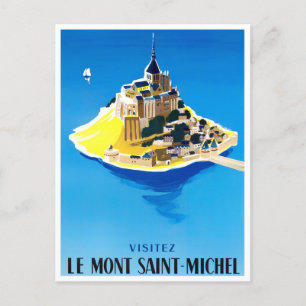 Mont Saint Michel France vintage Briefkaart
