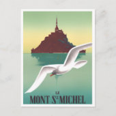Mont Saint Michel France vintage Briefkaart (Voorkant)