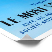 Mont Saint Michel France vintage Poster (Hoek)