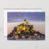 Mont Saint-Michel・Frankrijk / 聖 米 爾 山 國 歇 Briefkaart (Voorkant / Achterkant)