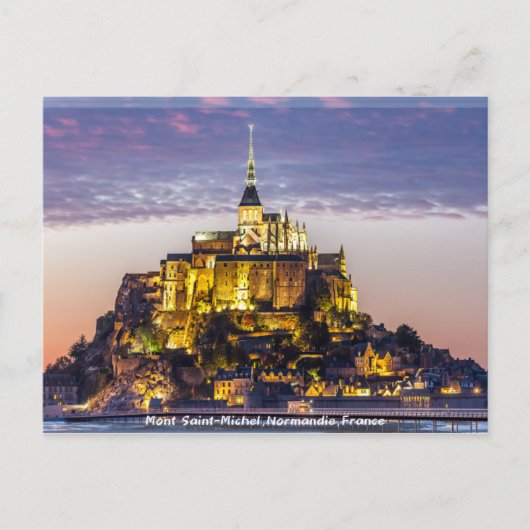 Mont Saint-Michel・Frankrijk / 聖 米 爾 山 國 歇 Briefkaart (Voorkant)