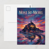 Mont Saint-Michel Frankrijk Briefkaart (Voorkant / Achterkant)