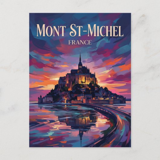 Mont Saint-Michel Frankrijk Briefkaart (Voorkant)
