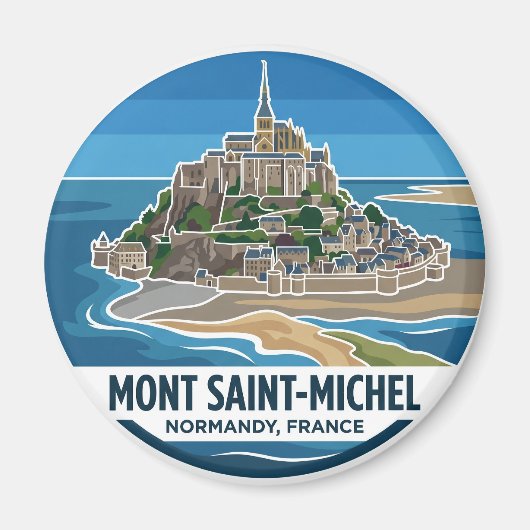 Mont Saint-Michel Frankrijk Magneet (Voorkant)