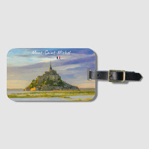 Mont-Saint-Michel, Frankrijk - Middeleeuwse Abdij Bagagelabel
