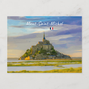 Mont-Saint-Michel, Frankrijk - Middeleeuwse Abdij Briefkaart