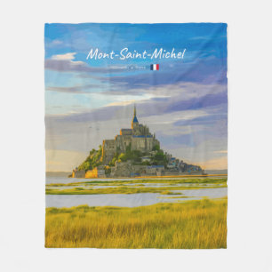 Mont-Saint-Michel, Frankrijk - Middeleeuwse Abdij Fleece Deken