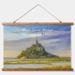 Mont-Saint-Michel, Frankrijk - Middeleeuwse Abdij Hangend Wandkleed
