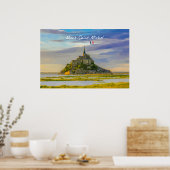 Mont-Saint-Michel, Frankrijk - Middeleeuwse Abdij Poster (Keuken)
