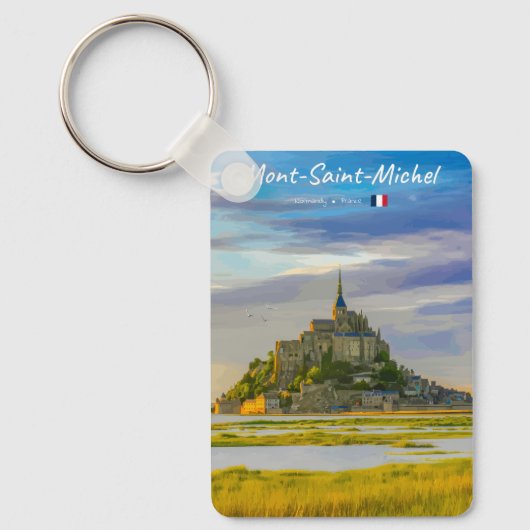 Mont-Saint-Michel, Frankrijk - Middeleeuwse Abdij Sleutelhanger (Voorkant)